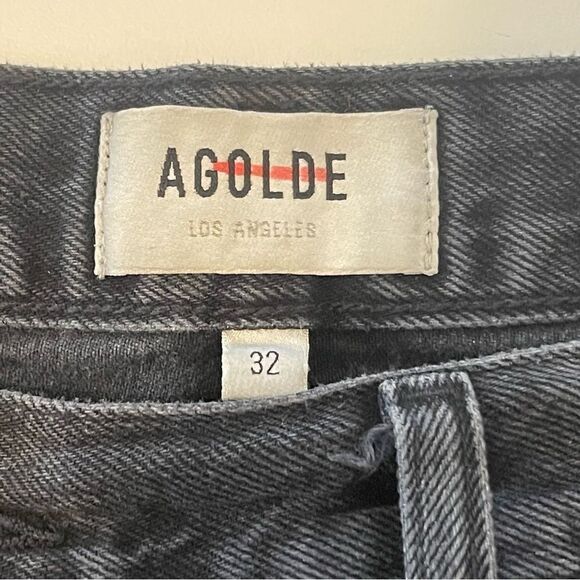 AGOLDE Parker distressed denim shorts in Black Size 32 - Picture 6 of 10